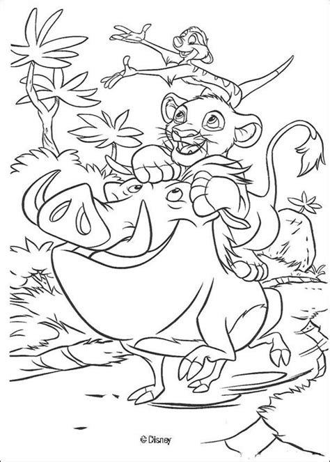 Dora looks simply lovely dressed as a queen while boots the monkey looks cuter, dressed as the king! Disney Coloring Pages Hakuna Matata - Coloring Home