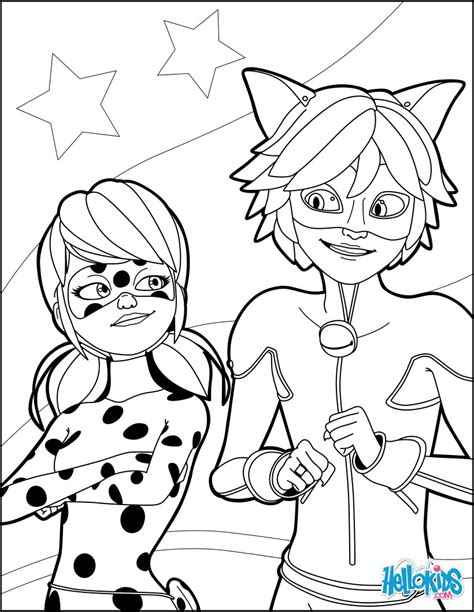 Marinette transforms into her superhero persona, ladybug. Miraculous Ladybug coloring pages - YouLoveIt.com