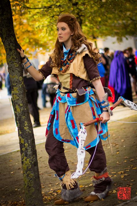 Games, anime, movies at a great quality! Aloy Cosplay | Aloy costume from the video game Horizon Zero… | Flickr