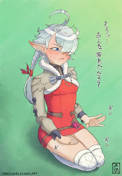 Weitere ideen zu charakterdesign, fantasy, final fantasy xiv. For maintenance, here's Alisaie making sure the WoL is ...