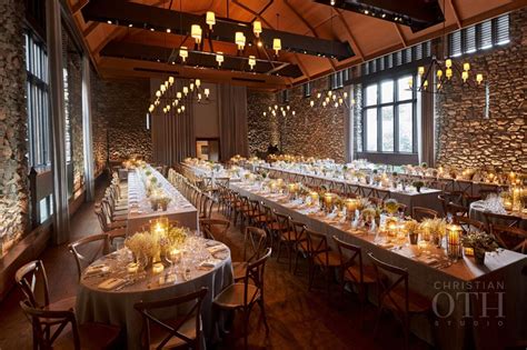 Indoor dining at stone barns. Here's How You Can Get Married at Blue Hill at Stone Barns