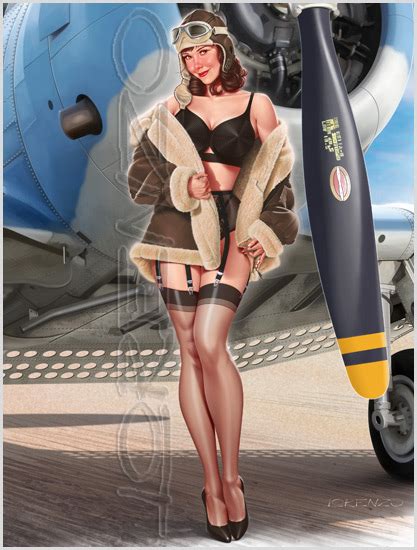 Collection of aviation pin up and nose art copyrights belong to their respective owners. Nina by LorenzoDiMauro on DeviantArt