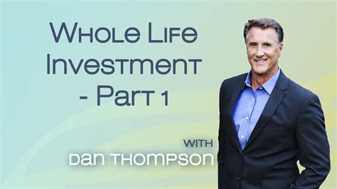 With these policies, the plan builds up value inside of it that regardless of which type of life insurance you buy, it's vital that you purchase a policy. Safe Investing - Whole Life Insurance as an Investment - Part 1 - YouTube