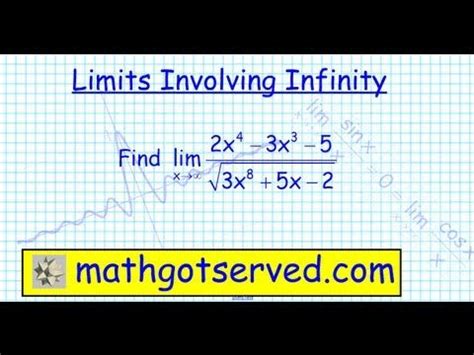 A pretty hard limit problem. CU2L2a Limits Involving infinity 2 2 | Fun math