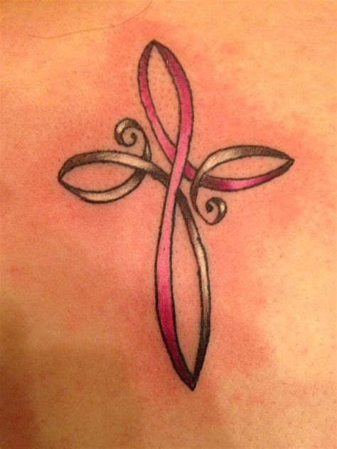 Breast cancer awareness arm tattoo with rose. 65+ Best Cancer Ribbon Tattoo Designs & Meanings - (2019)