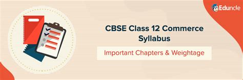 Class 12th syllabus prescribed by cbse for the following subjects. CBSE Class 12 Commerce 2019-20 Syllabus, Important ...