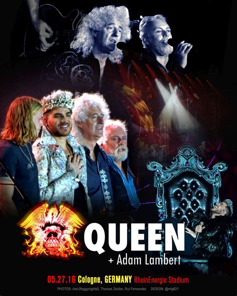 As we bid farewell to 2014, join rock legends queen and charismatic vocalist adam lambert live to welcome in the new year as they perform a collection of their greatest hits at a specially staged concert in central. LIVE: Queen+Adam Lambert (Cologne, Germany) 5/27/16 ...