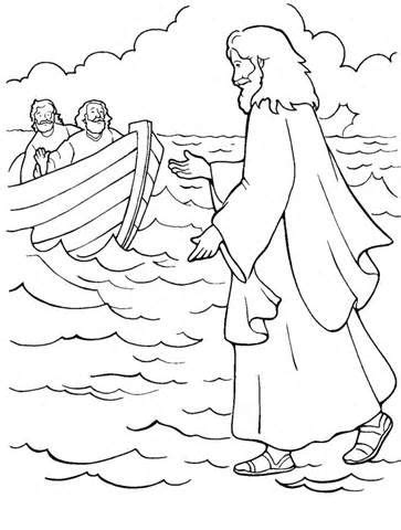 Jesus walking on water coloring pages are a fun way for kids of all ages to develop creativity, focus, motor skills and color recognition. 15 best JESUS WALKS ON WATER !!! images on Pinterest ...