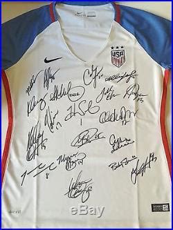 These tops are designed with the modern athlete in mind. 2016 USWNT US WOMENS OLYMPIC SOCCER TEAM SIGNED SOCCER JERSEY WithCOA PROOF RIO | Signed Soccer Ball