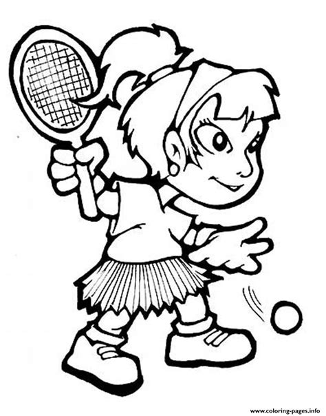 Download now (png format) my safe download promise. Girl Playing Tennis S66d0 Coloring Pages Printable