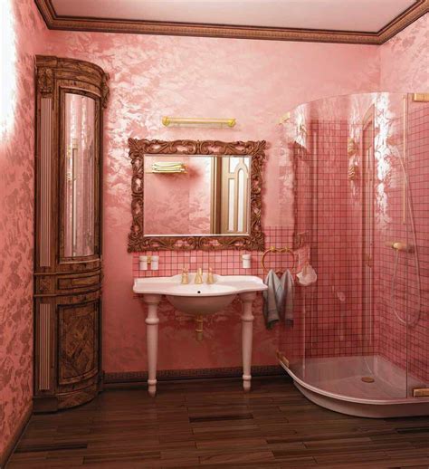 The blush shade was used on the walls, too, since you can never have too much of a good thing. 27 Pink Bathroom Ideas Including Photos - Home Decor Bliss