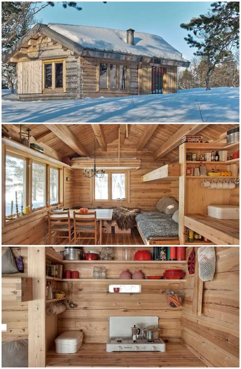 Check spelling or type a new query. This 118 ft2 small Norwegian ski cabin comfortably ...