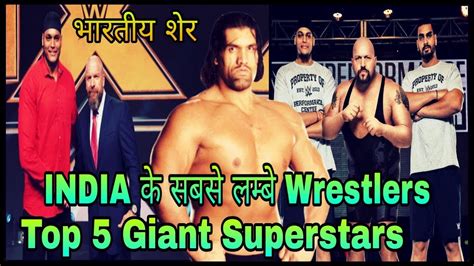 Shanky & zanjeer hit crushing splashes. My Top 5 INDIAN Giant / Tallest Superstars in WWE || Khali ...