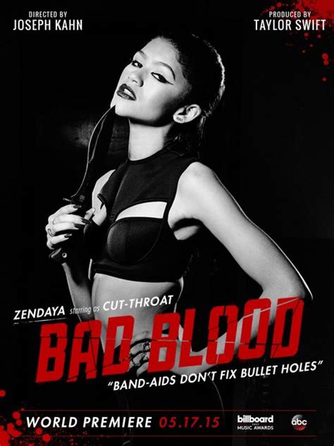 'cause baby, now we've got bad blood you know it used to be mad love so take a look what you've done 'cause baby, now we've got bad blood, hey. TAYLOR SWIFT, ZENDAYA COLEMAN and GIGI HADID - Bad Blood ...