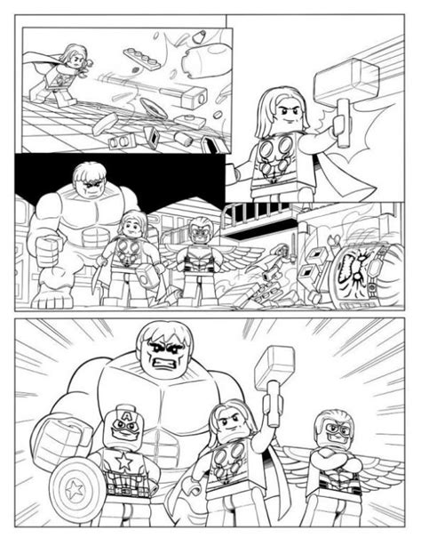 The avengers age of ultron coloring page hulk iron man black widow thor captain america hawkeye vision lego superheroes movie coloring please subscribe. LEGO Marvel Avengers - Kolorowanki dla dzieci ...