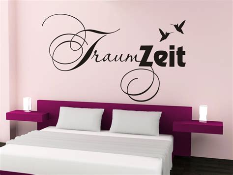 Mit einem wandtattoo fürs schlafzimmer machen sie genau das richtige in sachen wanddekoration. Wandtattoo Traumzeit Wandtattoo Wort Traum Schlafzimmer ...