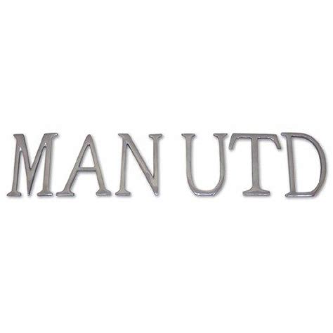 Subscribe to man united now! Aluminium MAN UTD Letters Large