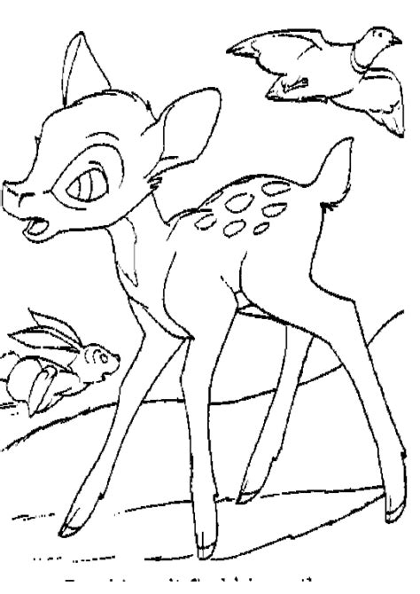 Bambi coloring pages for kids you can print and color. Free Printable Bambi Coloring Pages For Kids