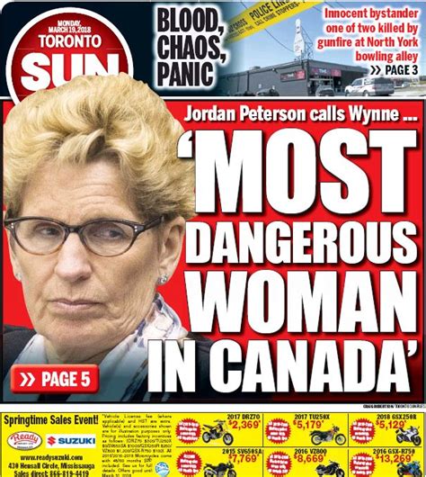 Mike ganter — toronto sun 19 may. THE SUN FRONT PAGE : Latest News, Breaking News Headlines ...