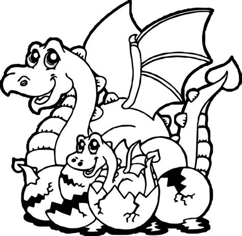 What could be more cute than a newborn baby dragon! รูปการ์ตูนระบายสี ภาพวาดการ์ตูนมังกรลายเส้นน่ารักๆ สำหรับ ...