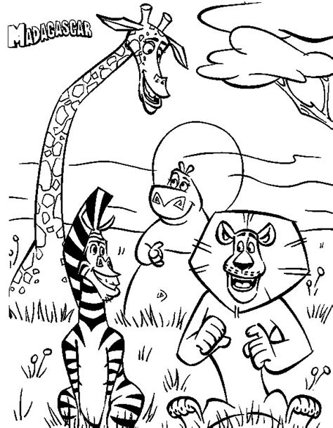 In this awesome coloring page are all the most important characters of the madagascar 3 movie! Cartoon Images For Colouring: Madagascar Coloring Book For ...