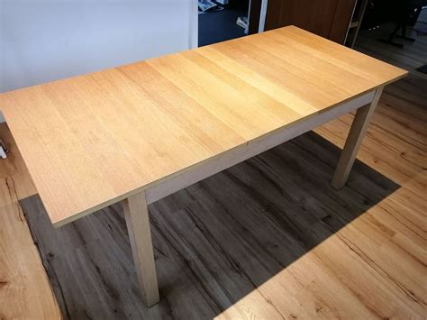 Der tisch ist gebraucht (mit gebrauchsspuren) aber. Ikea Tisch Ausziehbar - 140 cm (kann mit 2 extra ...