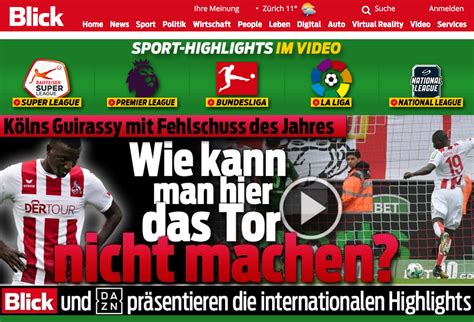 «das ist eine goldene gelegenheit». Blick Online zeigt noch mehr Sportvideos - kleinreport.ch