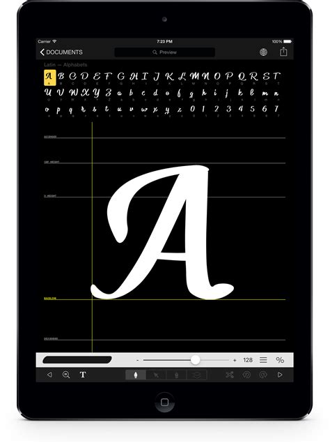 The ipad app also supports multidevice syncing via icloud, so you can continue your work on an iphone or mac. iFontMaker - Create your font in 5 minutes on your iPad