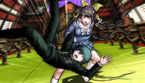 Class trials (学級裁判 gakkyū saiban) are the final act of each chapter in danganronpa v3: komatsuzaki rui, chabashira tenko, saihara shuuichi ...