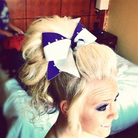 Short hair cute cheer hairstyles. Cheer hair, especially for the short hair girls like me ...