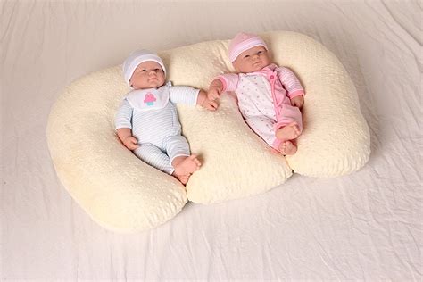 If using a nursing pillow around your abdomen isn't your cup of tea, another alternative is to procure two another variation for tandem bottle feeding twins is to use bouncy seats instead of pillows. THE TWIN Z PILLOW - CREAM - 6 uses in 1 Twin Pillow ...