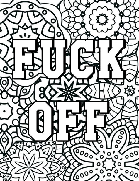 Transform foul words into beautiful works of art with this swear words coloring book. Swear Word Coloring Book 20 Pages For Stress Sketch ...