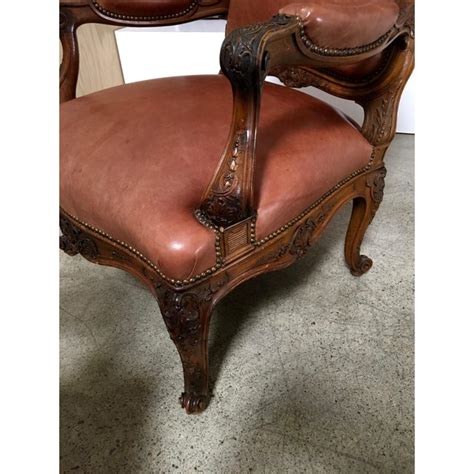 Buy carved chair and get the best deals at the lowest prices on ebay! Pair Louis XV Style Hand Carved Walnut Distressed Leather ...