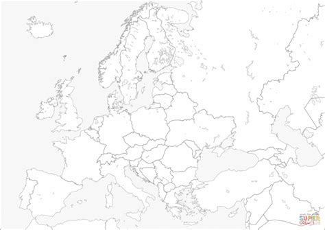 Europakarte leer zum lernen leere karte von europa. 11 Mapas da Europa para Colorir e Imprimir | Mapa, Colorir ...