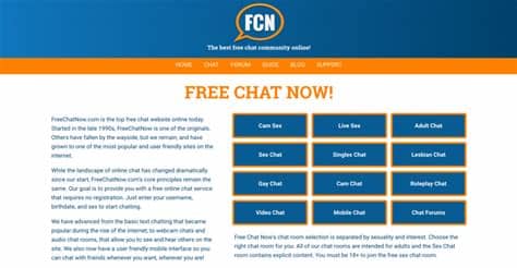 A list of free international chat rooms. Free Chat Now Chat Room Review