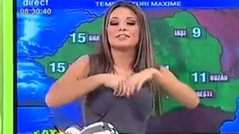 Hidden cam changing room long. Oops! weather girl accidentally flashes her boobs on live ...