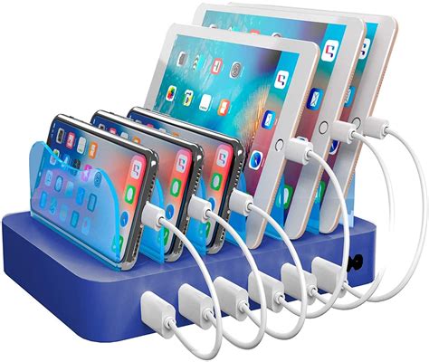 Hercules Tuff Charging Station for Multiple Devices, with 6 USB Fast Ports and 6 Short Mixed USB ...