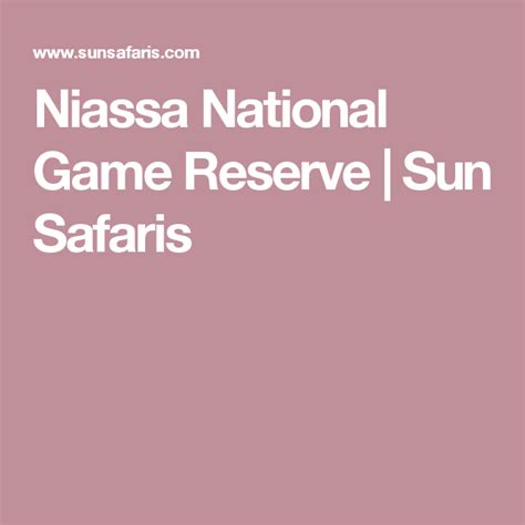 The niassa reserve is one of the largest protected miombo forest ecosystems in the world, and it has an incredible biodiversity. Niassa National Game Reserve | Sun Safaris | National ...