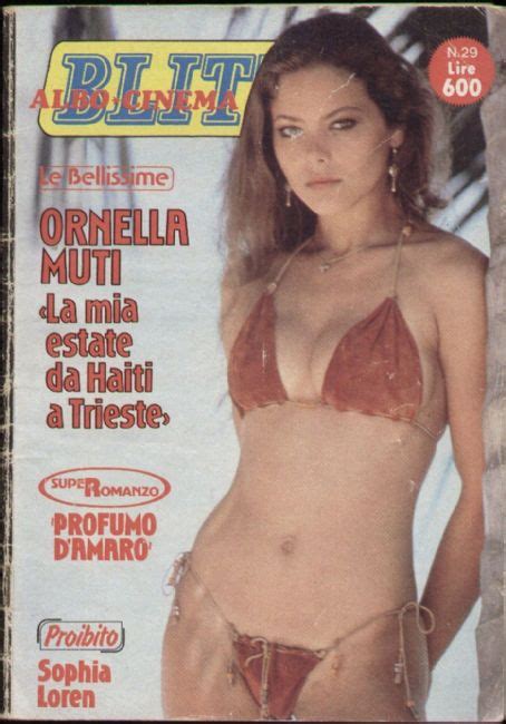 Ha collaborato con il piccolo teatro di milano e ha portato il balletto classico sugli schermi televisivi. Ornella Muti, Albo Blitz Magazine 20 July 1982 Cover Photo ...