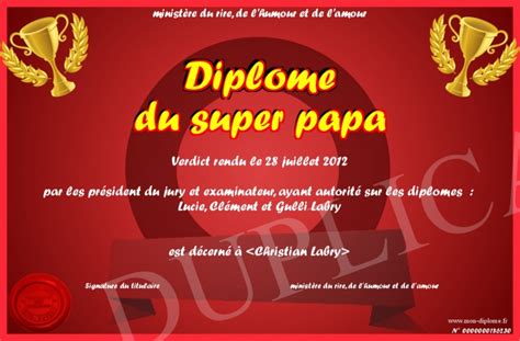 Maybe you would like to learn more about one of these? Diplome-du-super-papa