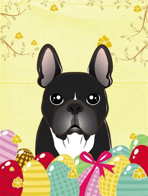 Join our mailing list for 15% off! French Bulldog Easter Egg Hunt Flag Garden Size BB1909GF ...