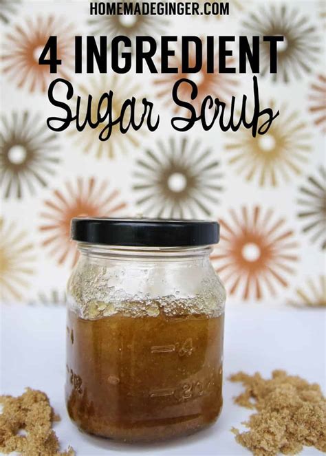 Have you ever wondered exactly how you're supposed to use a body scrub?! 4 Ingredient Sugar Scrub - Homemade Ginger