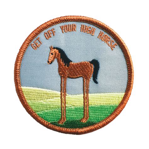 High Horse Embroidered Patch | Embroidered patches, Patches, Embroidered
