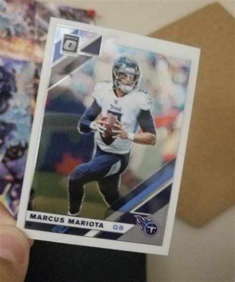 Help them start a football card collection by picking up some cards that feature their favorite players along with storage cases to hold them. Decided to buy a single pack of football cards today and this was in there : Tennesseetitans