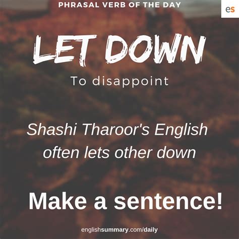 late 1400s a british phrase with the same meaning is let the side down, alluding to some kind of. Daily English Lesson • Learn Something New | Learn english ...