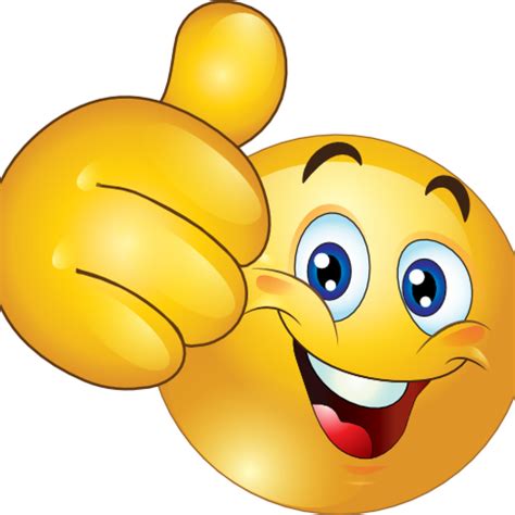 Smiley clipart thumbs up, Smiley thumbs up Transparent ...