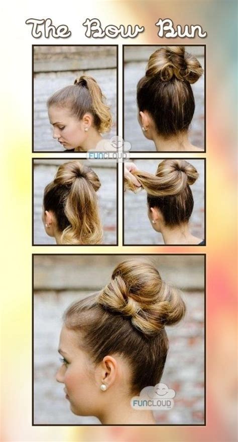 This is such a cute idea for the holidays. Gorgeous bow bun! No heat or chemicals | 5 minute ...