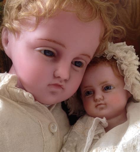 Rare Pierotti portrait boy doll caring for his younger sister ...