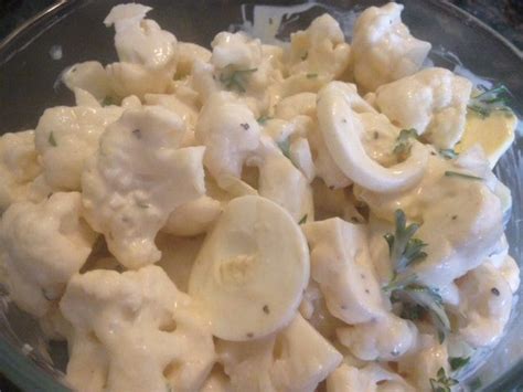 · easy, best old fashioned potato salad recipe with potatoes, hard boiled eggs and crispy bacon blended with creamy real hellman's mayonnaise. Creamy CAULIFLOWER "Mock Potato" SALAD * healthy, low carb * hard-boiled eggs, onions * mustard ...