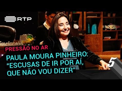 A mulher de josé eduardo moniz falou sobre a sua carreira de cantora, do seu percurso na rtp, do atual estado de portugal e de momentos com a sua família. Paula Moura Pinheiro: "Escusas de ir por aí, que não vou ...